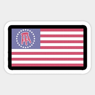 Flag sports barstool Sticker